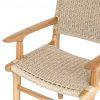 DINING CHAIR IN WOOD AND RATTAN WITH ARMREST - Image 2