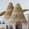 TWISTED RATTAN HANGING LIGHT